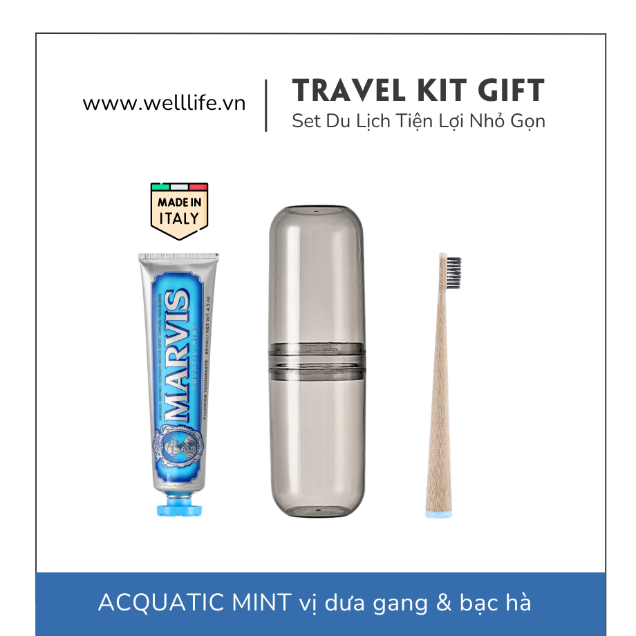  0510 Set Travel Kit Kem Đánh Răng Marvis – Quà Tặng Du Lịch Cao Cấp Nhỏ Gọn Tiện Lợi 