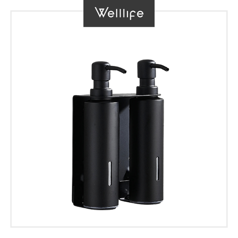  Bộ 2 bình đựng xà phòng tròn bằng kim loại 