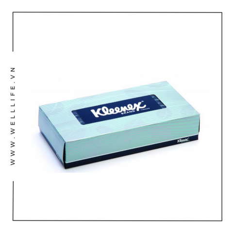 hăn giấy lụa Kleenex dạng hộp 100 tờ