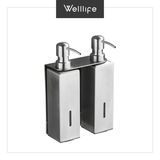  Bộ 2 bình đựng xà phòng vuông bằng kim loại 