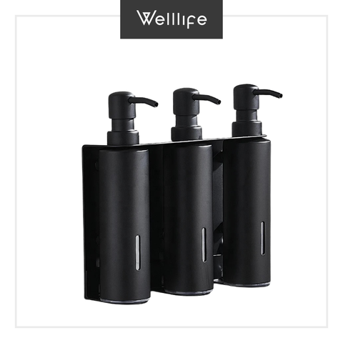  Bộ 3 bình đựng xà phòng tròn bằng kim loại 