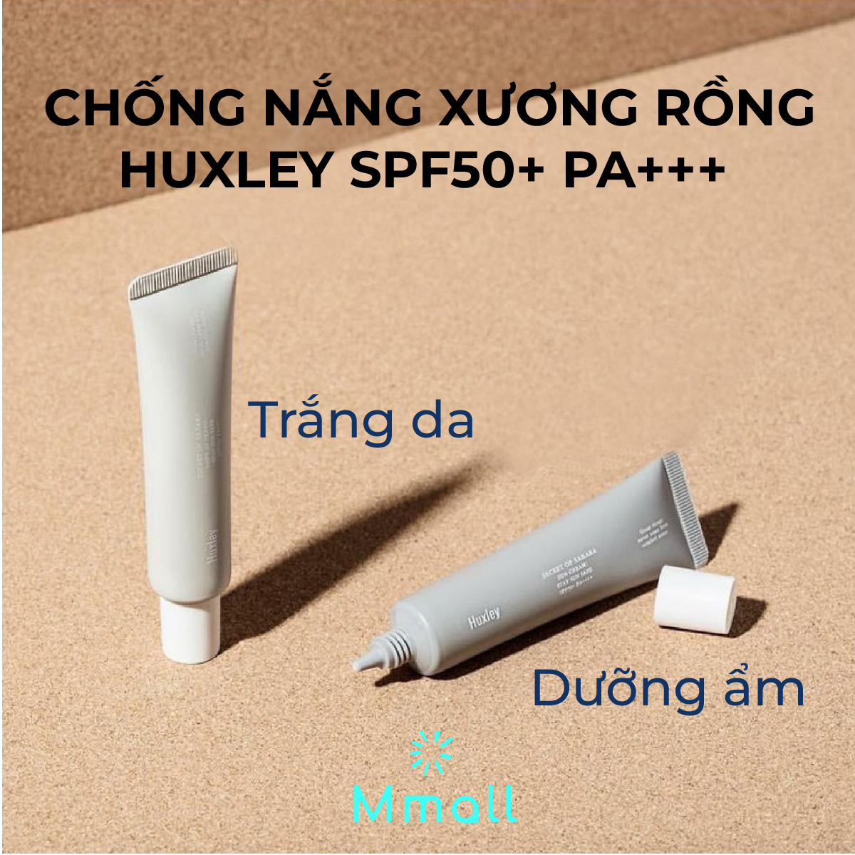  Kem Chống Nắng Dưỡng Ẩm NÂNG TÔNG Huxley Sun Cream Tone Up Stay Sun Safe SPF50+ PA+++ 