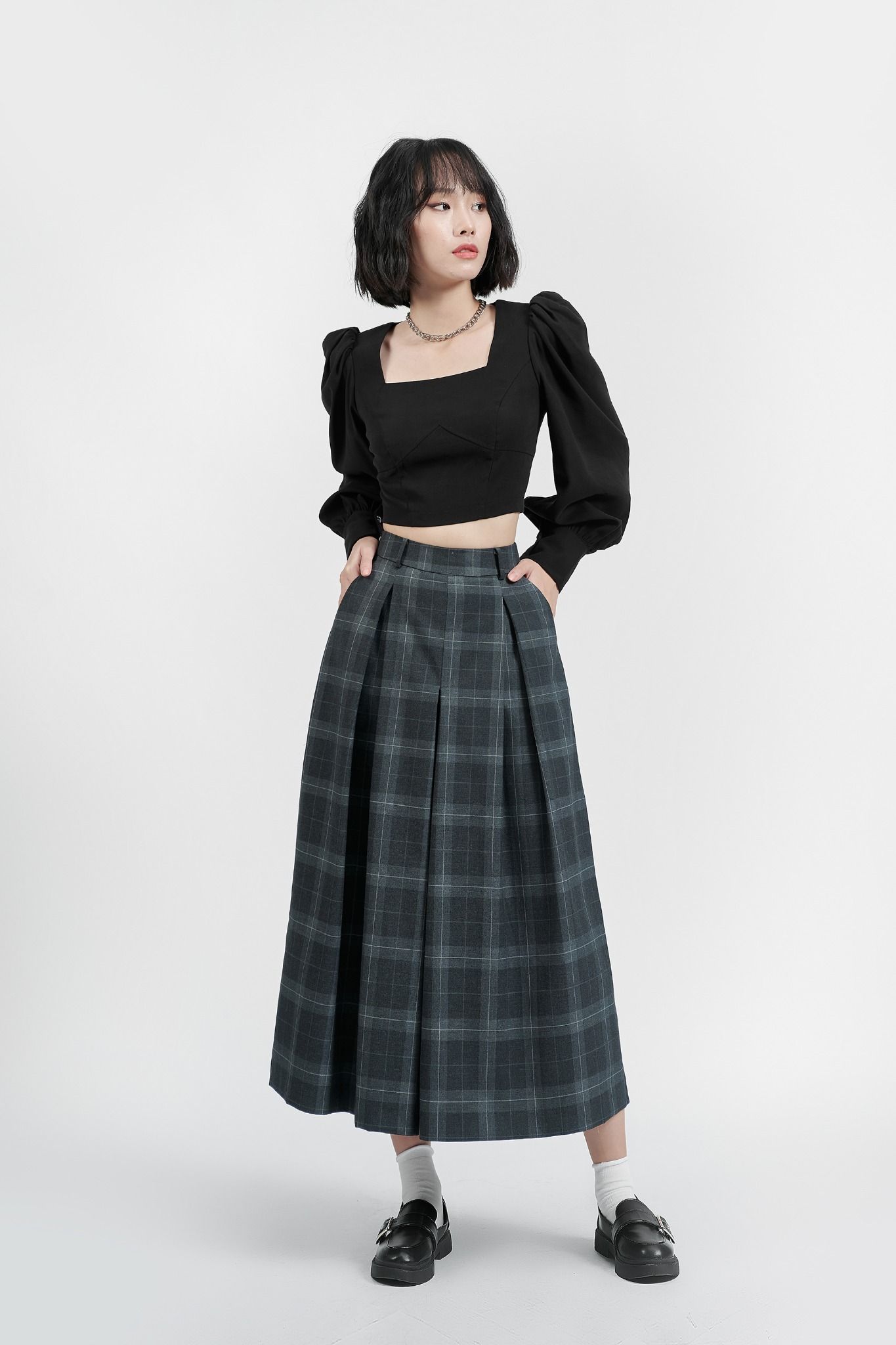 QUẦN TÂY CULOTTE ỐNG RỘNG  HNOSS