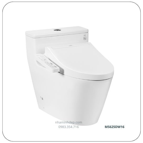 Bồn cầu 1 khối nắp rửa điện tử Toto MS625DW16 xả nhấn