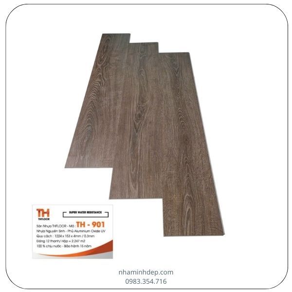 Sàn nhựa nguyên sinh SPC THFLOOR dày 5mm TH-901