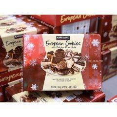 Hộp Bánh Quy Chocolate European Cookies Kirkland Mỹ ( 1.4kg)