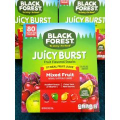 Kẹo Dẻo Trái Cây Black Forest Juicy Burst Mixed Fruit Usa 1.8kg