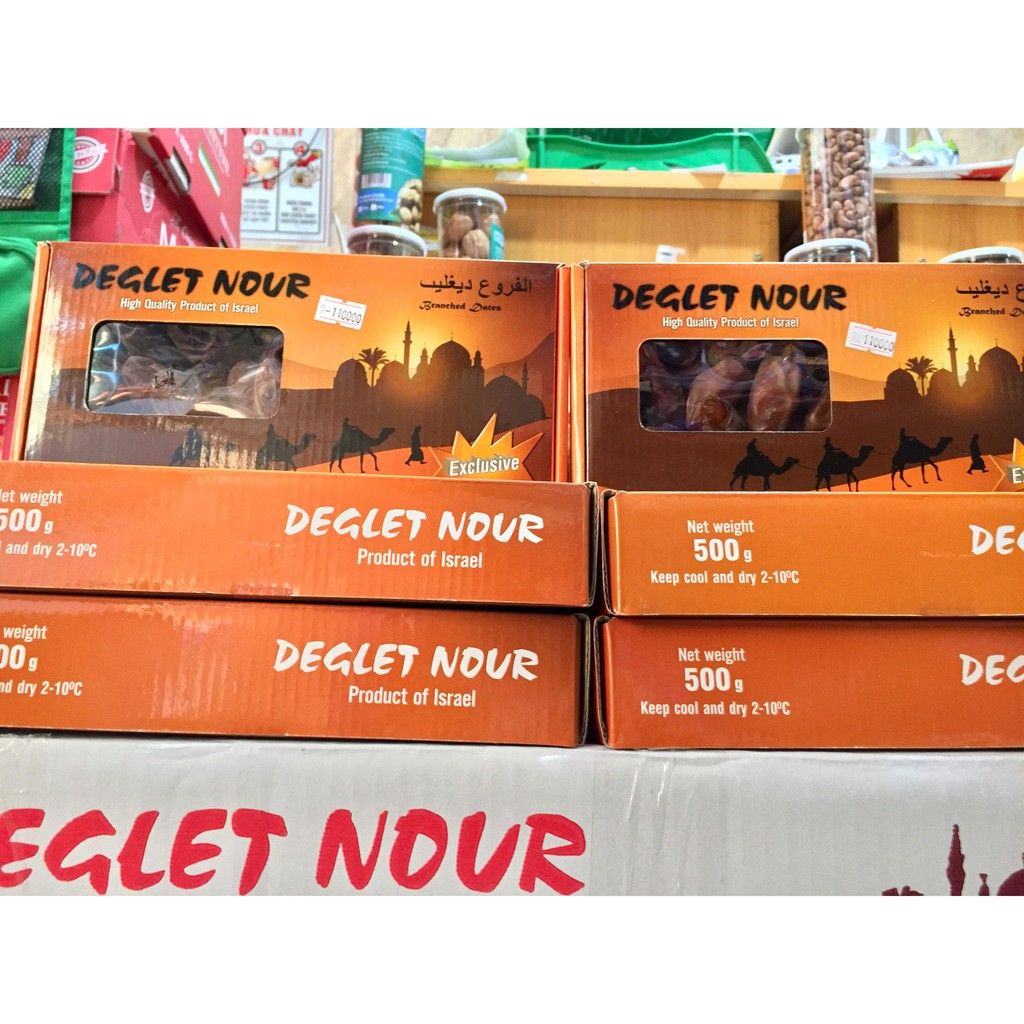 Chà Là Tươi Sấy Khô Nguyên Cành 500g