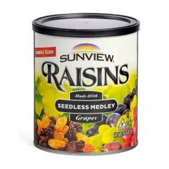 Nho Khô Mỹ Không Hạt Sunview Raisins 425g