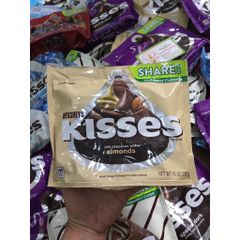 Hershey's Kisses Sữa Nhân Hạnh Nhân Chocolate 283gr