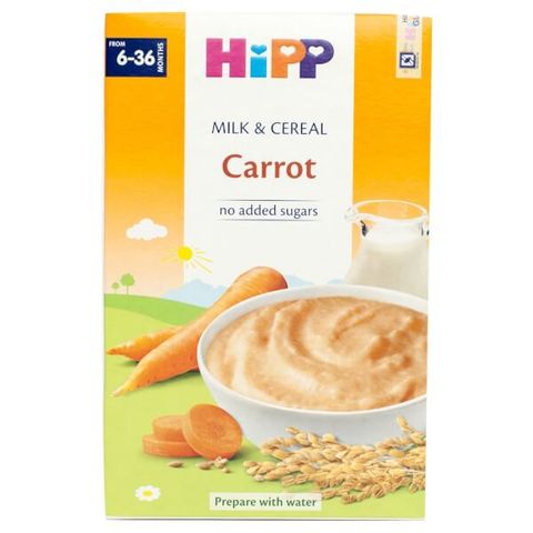  Bột sữa và ngũ cốc rau củ DD HiPP – Cà rốt 250g 