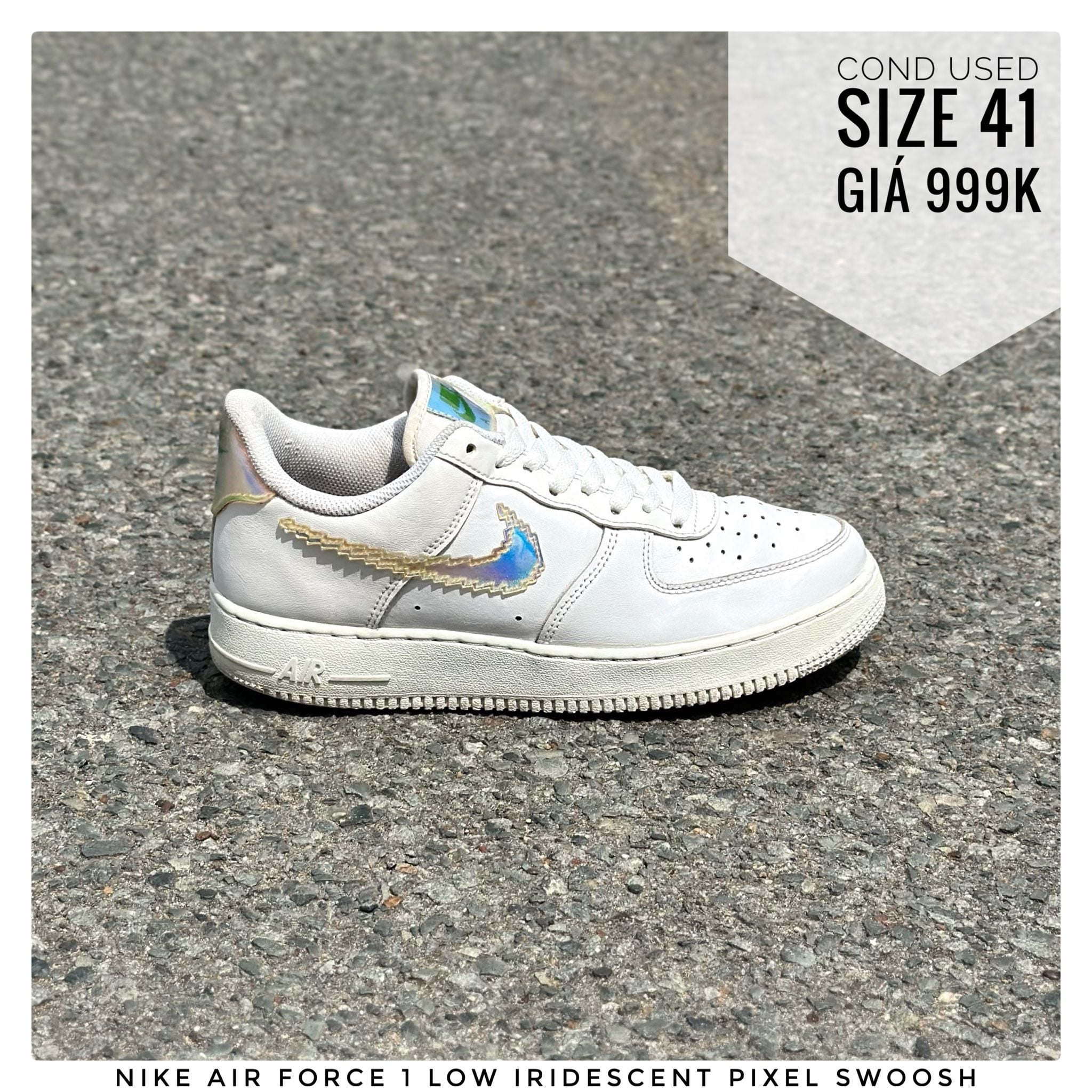 nike air force 1 low white irisdescent
