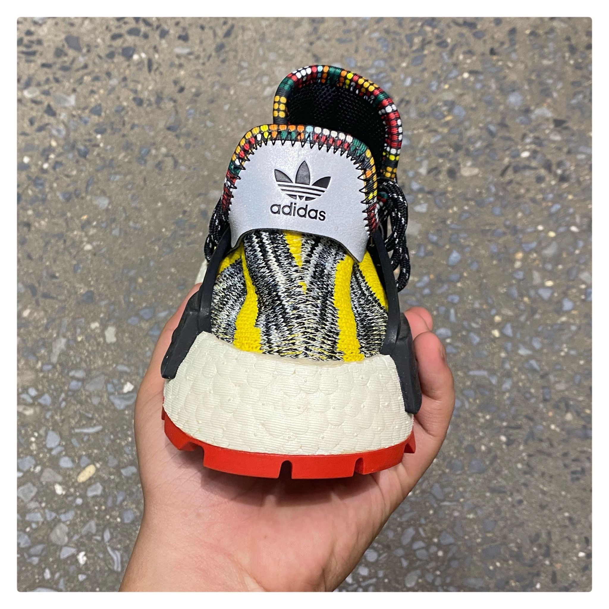 G2h Adidas Pharrell x NMD Human Race Trail 'Solar Pack' 36