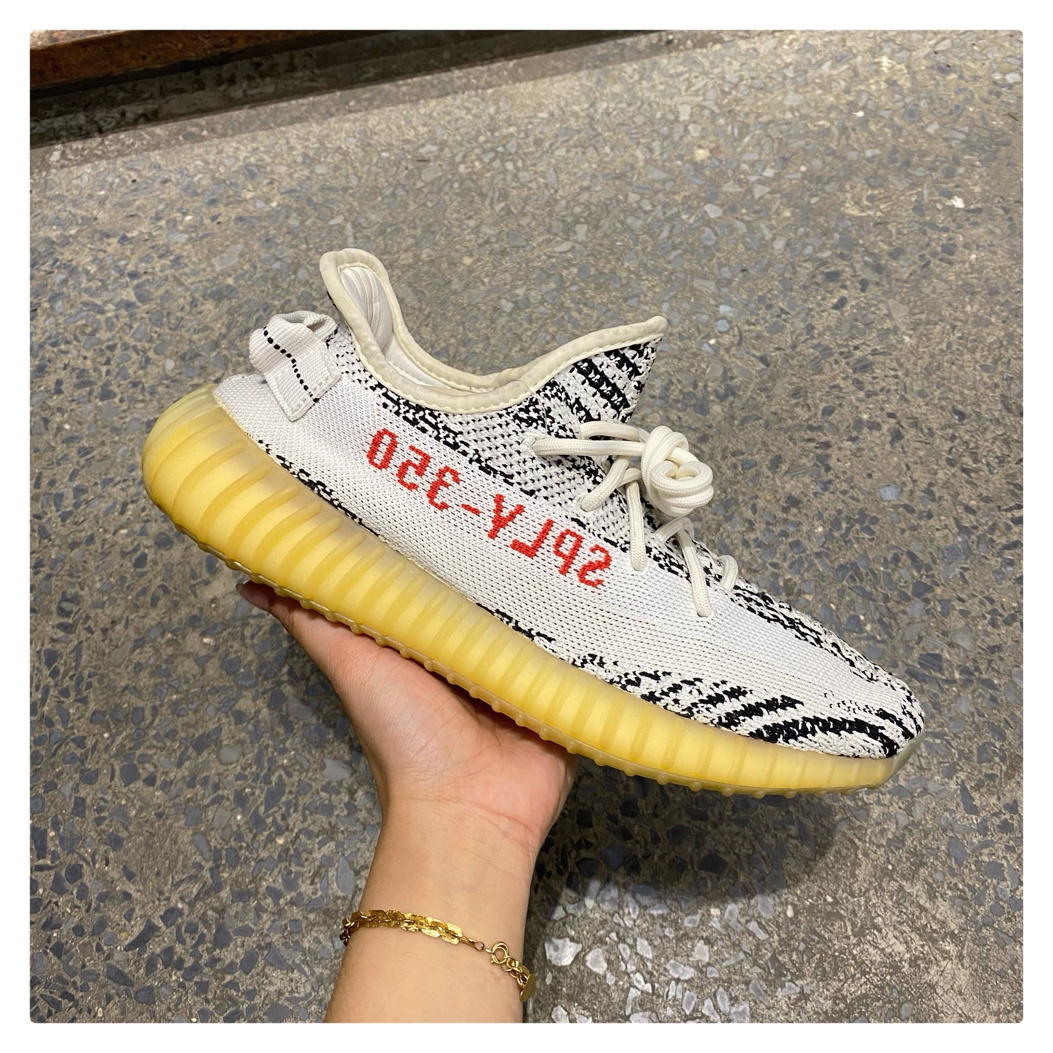 HOT Yeezy Zebra Yellow Sole Yellow Zebras Yeezy New Arrivals