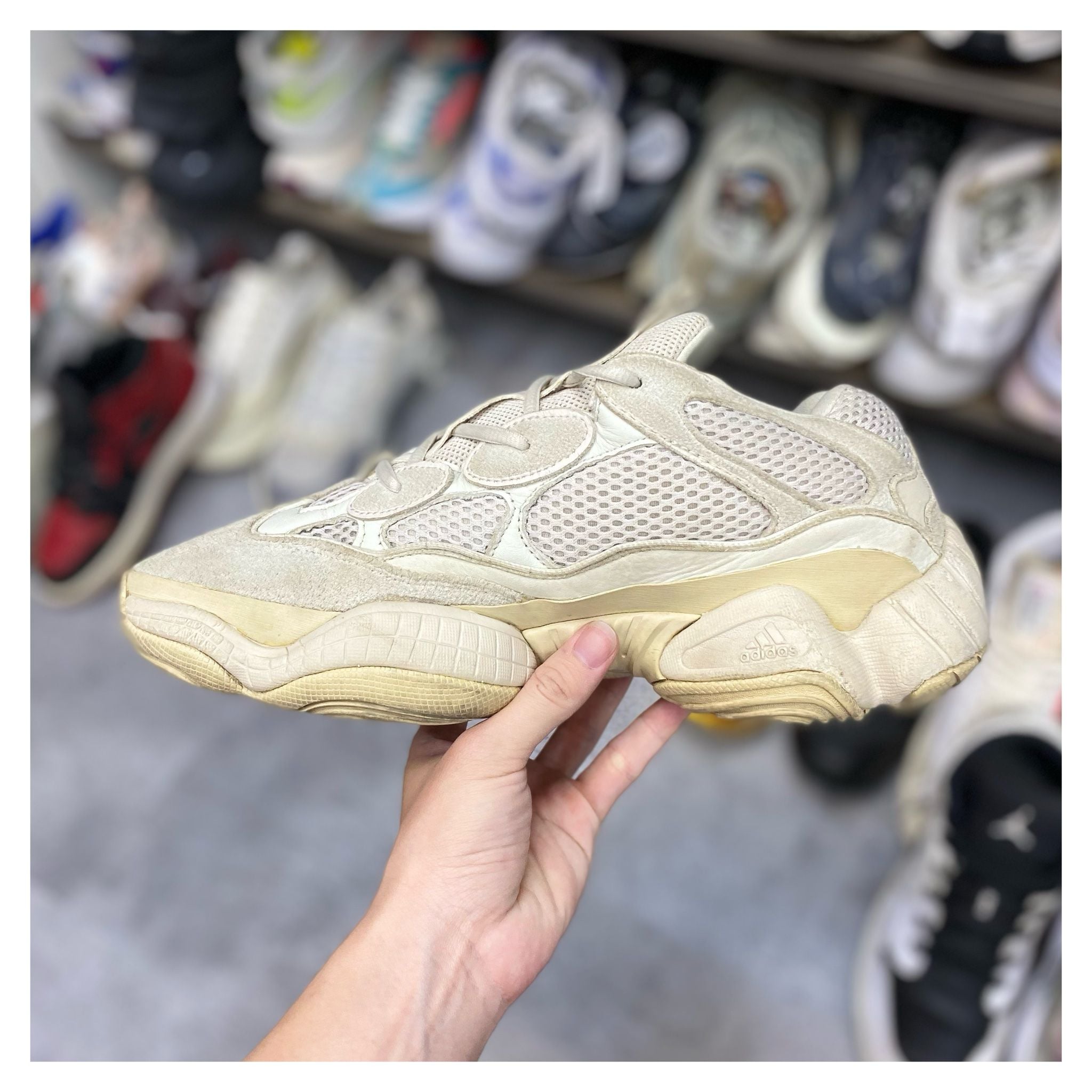 G2h Adidas Yeezy 500 Blush Giày bám bụi