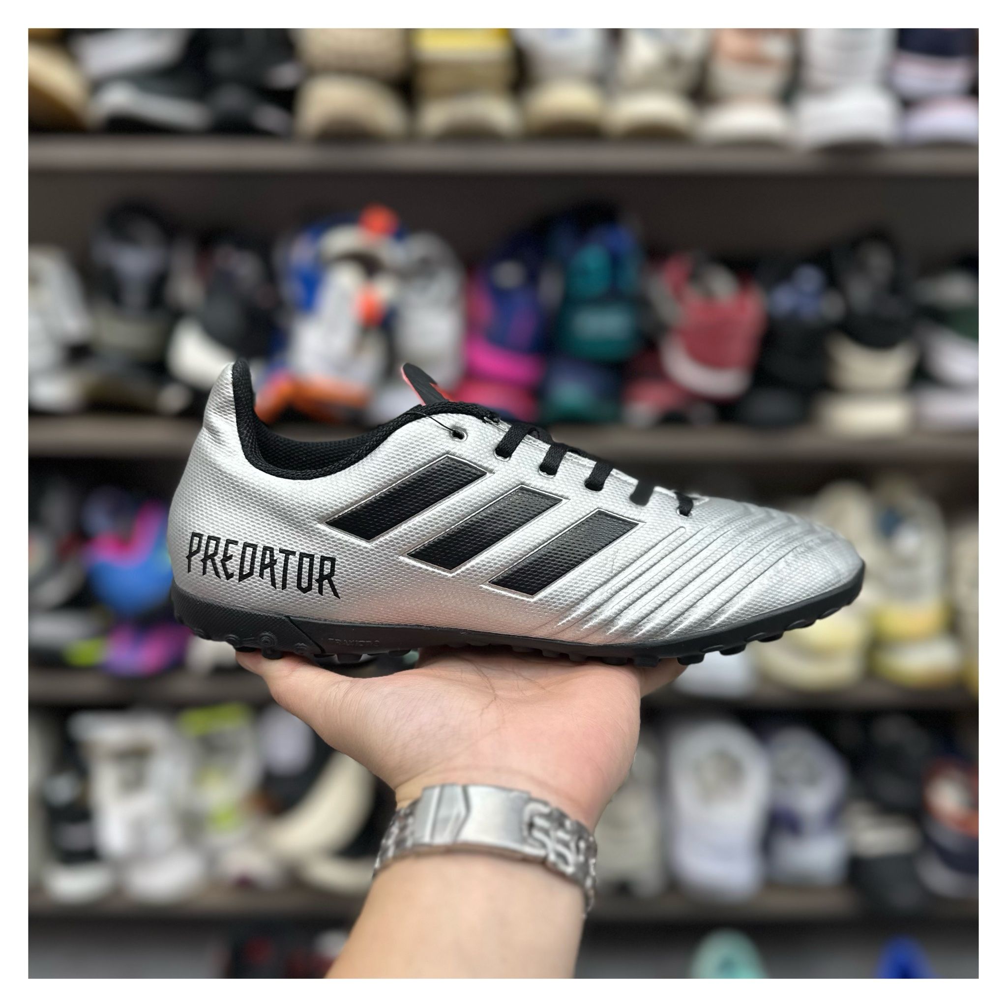 G2h Adidas Predator TF 'Silver' 41 Giày bám bụi