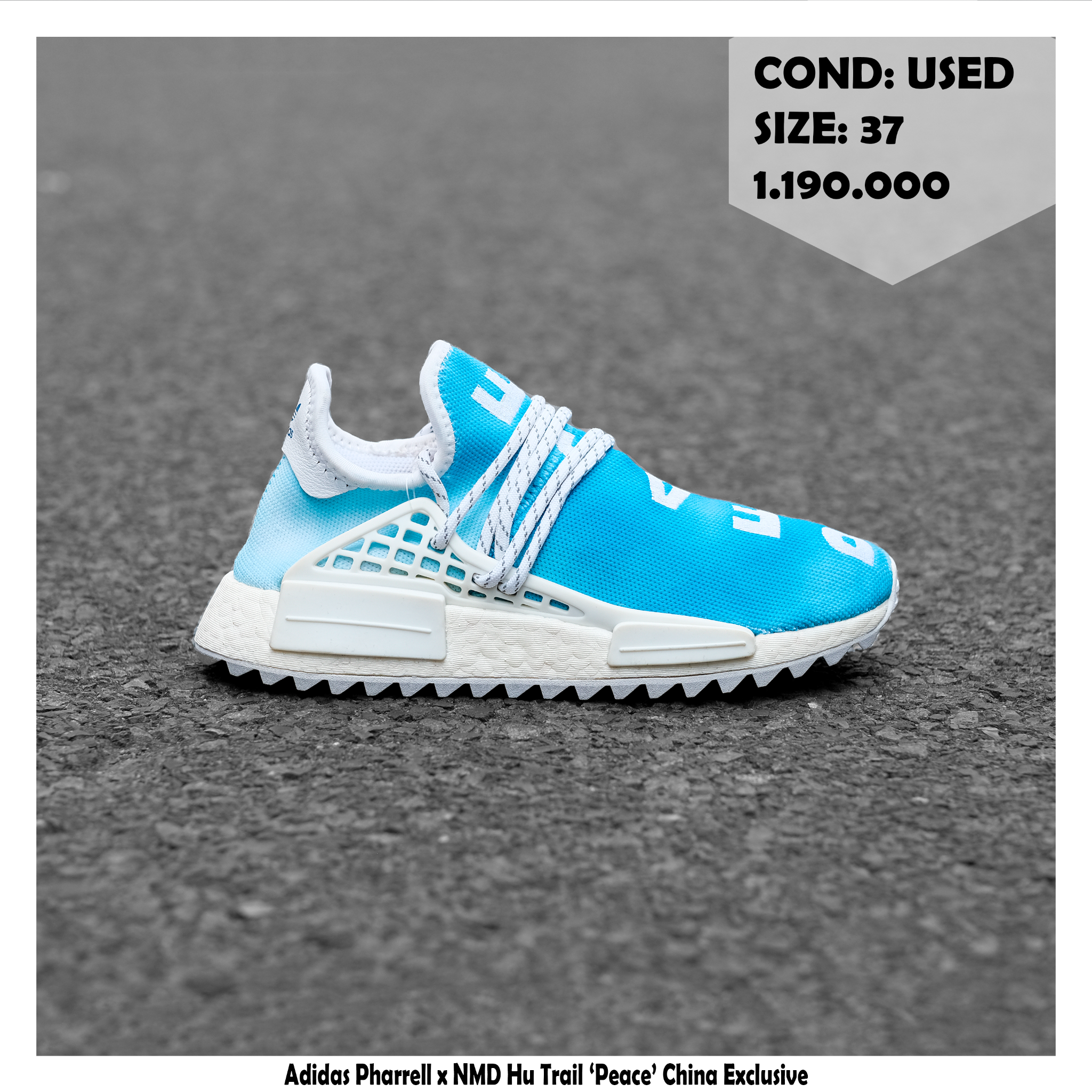 G2h Adidas Pharrell x NMD Hu Trail 'Peace' China Exclusive 37