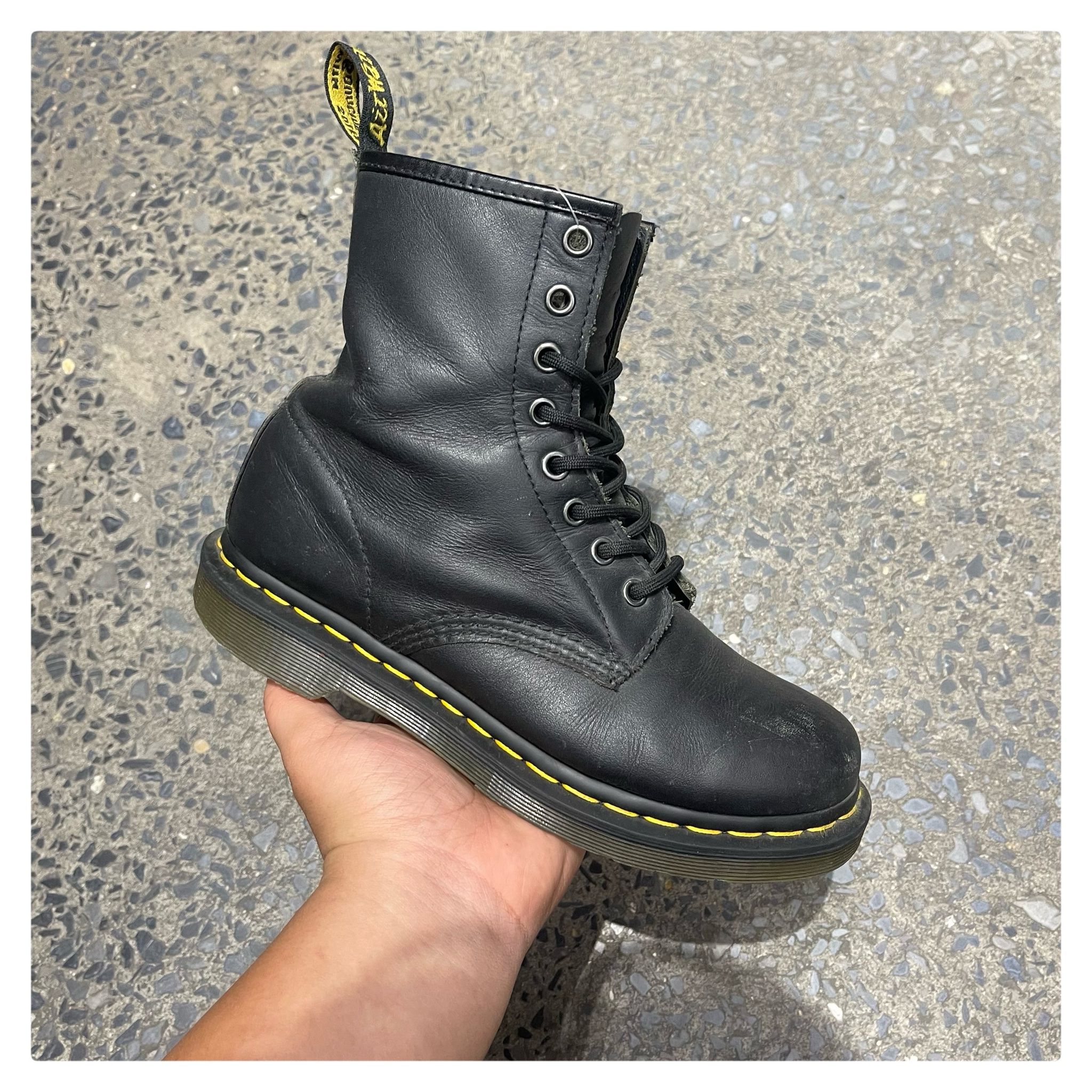 G2h Dr Martens 1460 Bex Black Smooth Giày bám bụi