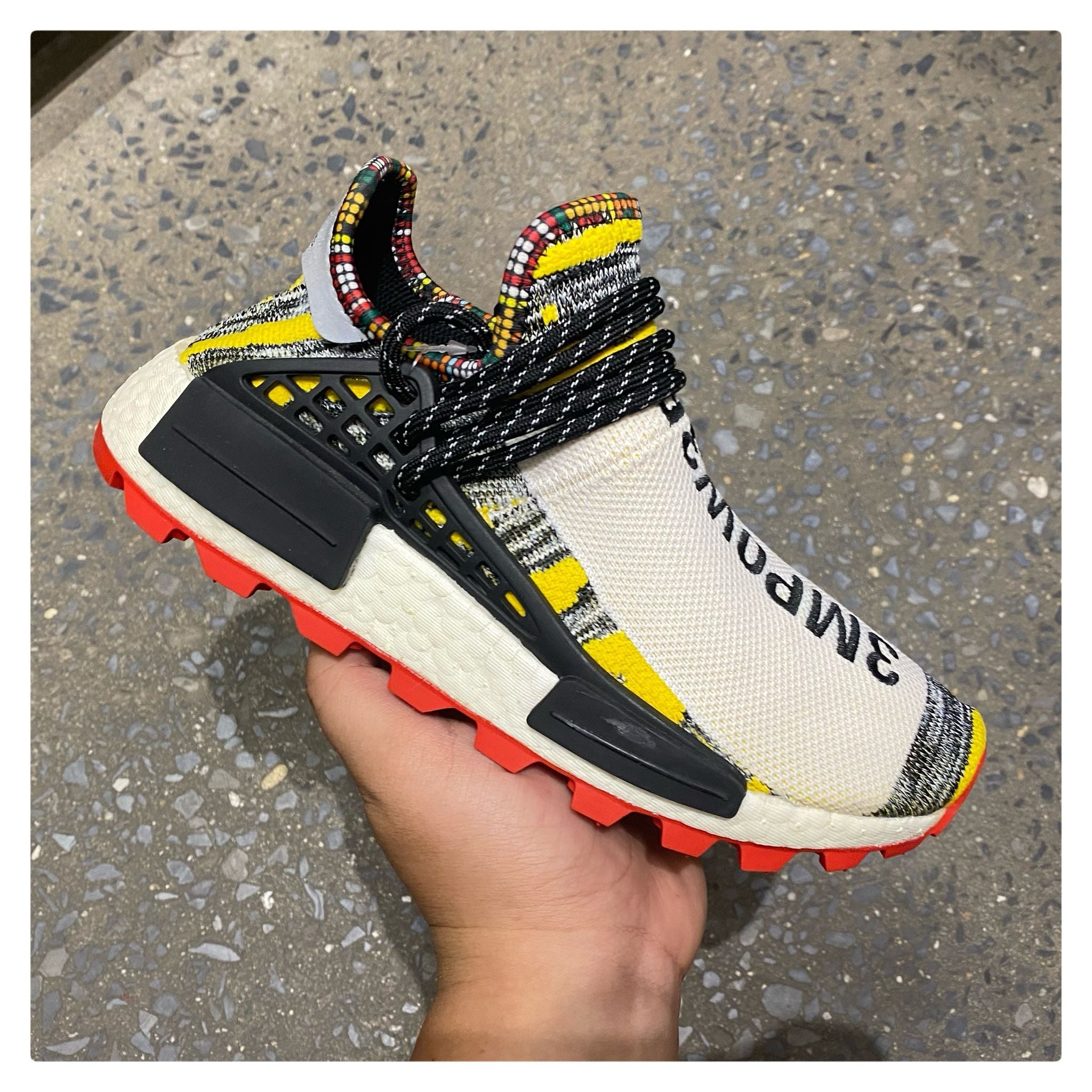 G2h Adidas Pharrell x NMD Human Race Trail 'Solar Pack' 36