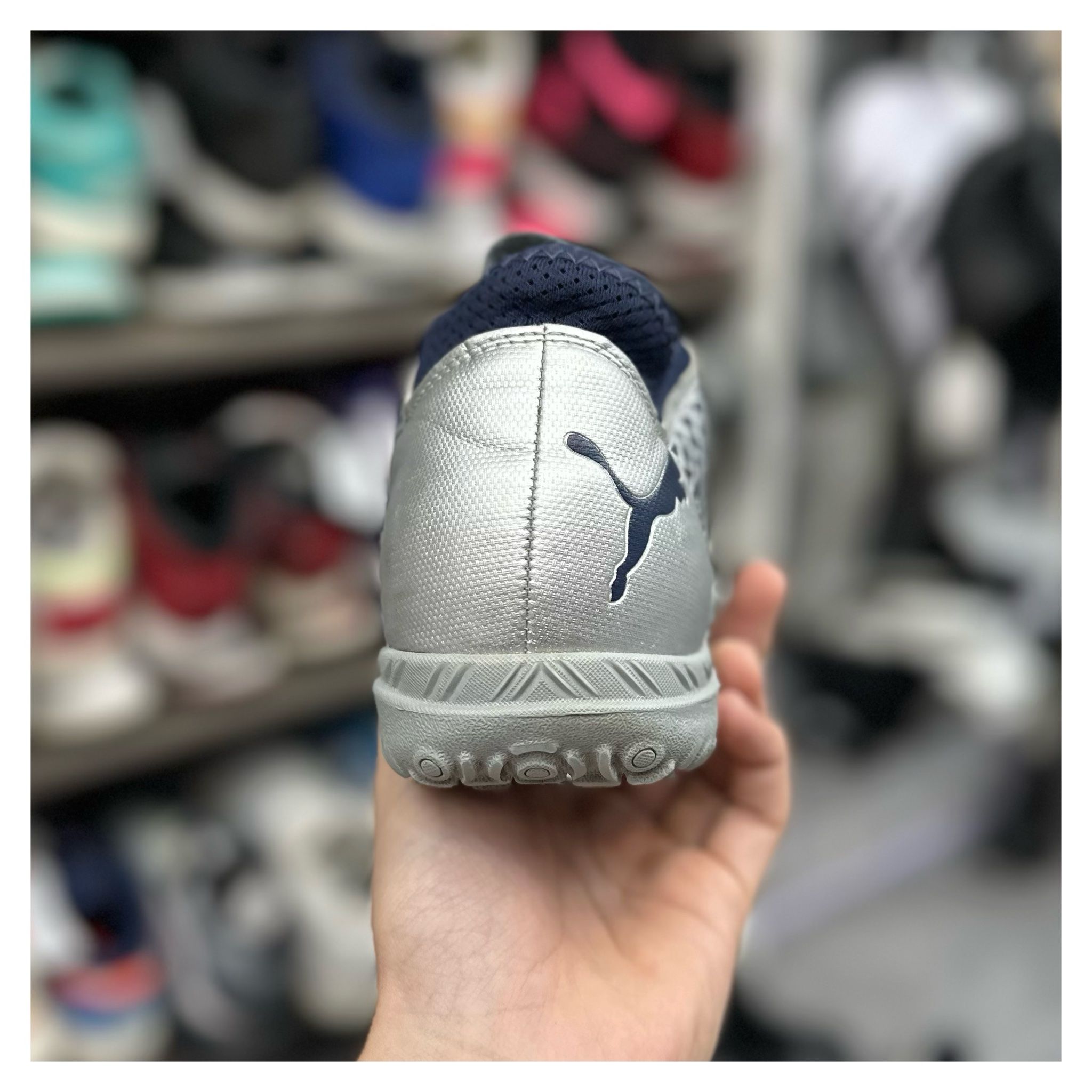 G2h Puma Future 2.4 TT Silver Navy - 41 - Giày bám bụi