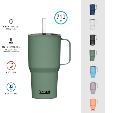  Ly Giữ Nhiệt 710ml | STRAW MUG, Insulated SST 