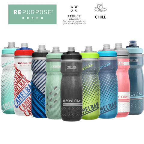  Bình Giữ Lạnh 2 lớp 620ml | Podium Chill Outdoor Bike Bottle, Isulated 