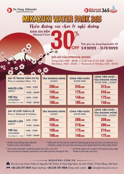 Mikazuki Water Park 365 - Thiên đường Vui chơi & nghỉ dưỡng