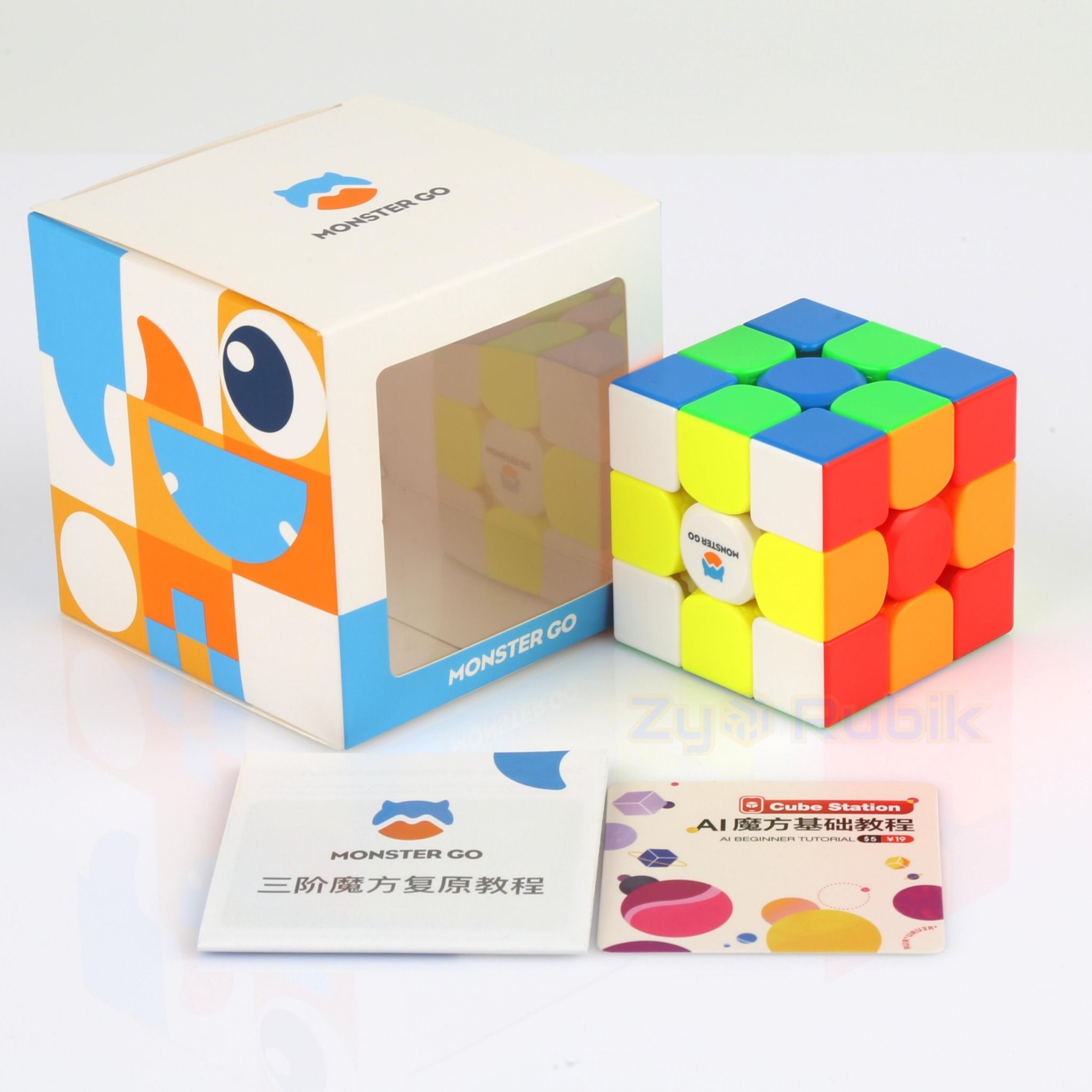  Rubik GAN monster go Stickerless phiên bản Magnetic (Hãng mod nam châm) - ZyO Rubik 