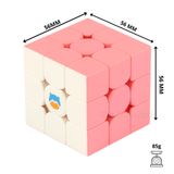  Rubik 3x3x3 GAN Monster Go Cloud Pink (Stickerless hồng) - Đồ Chơi Rubik 3 Tầng - ZyO Rubik 