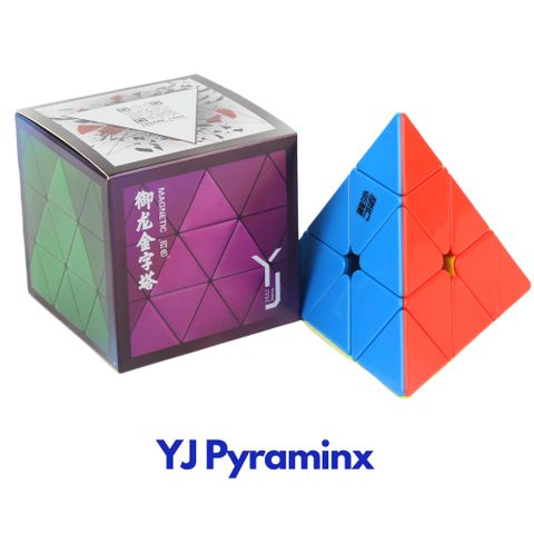 Rubik YJ Pyraminx - Đồ Chơi Trí Tuệ Rubic Tam Giác 3 Tầng Stickerless Không Viền Có Nam Châm - Zyo Rubik 
