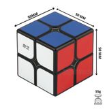  Rubik 2x2 QiYi W Black/ White ( Viền Đen/ Không Viền) - Đồ Chơi Trí Tuệ - Khối Lập Phương Rubik 2 Tầng - ZyO Rubik 