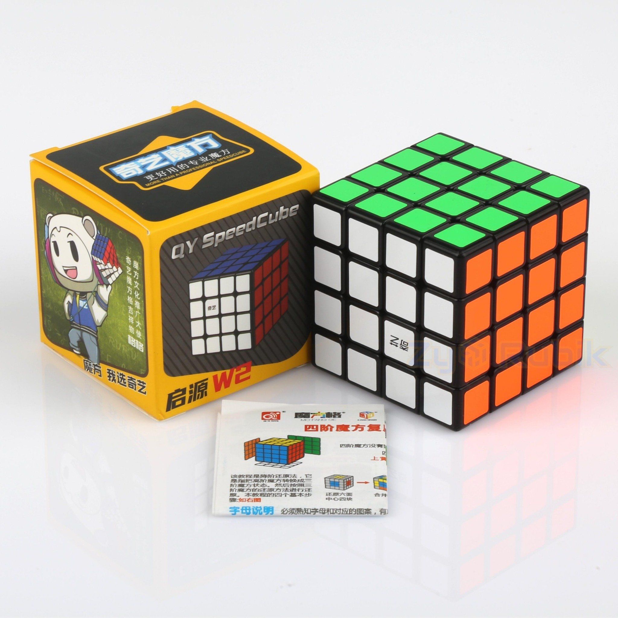  Rubik 4x4 QiYi Qiyuan W2 Black ( Màu Đen ) - Đồ Chơi Rubik 4 Tầng - ZyO Rubik 