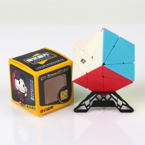  Rubik Biến Thể QiYi Axis + Đế DNA Full Màu - ZyO Rubik 