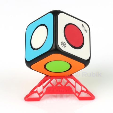  Rubik Biến Thể 1x1 Combo QiYi O2 Standard Cube + Đế QiYi DNA Full Màu - ZyO Rubik 