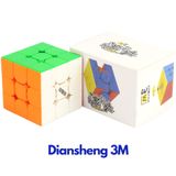  Rubik 3x3 Diansheng M Stickerless 2021 (Có Nam Châm)/ Diansheng 3M Stickerless 2021 ( Có Nam Châm ) - Zyo Rubik 