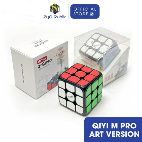  Rubik Qiyi M Pro 3x3 Sticker Art Version Bản Quốc Tế/ Nội Địa - Rubic 3 Tầng Có Nam Châm- Zyo Rubik 