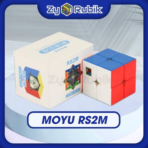  Rubik 2x2 - RS2M - Đồ Chơi Trí Tuệ - Moyu - 2 Tầng Stickerless ( Hãng Mod Nam Châm ) - ZyO Rubik 