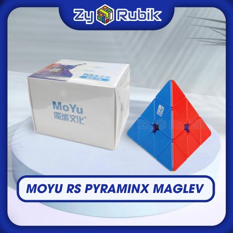  Rubik Biến Thể Rs Pyraminx Maglev - Moyu Rs Pyraminx Maglev - Đồ Chơi Trí Tuệ - Khối Kim Tự Tháp Có Nam Châm - Zyo Rubik 