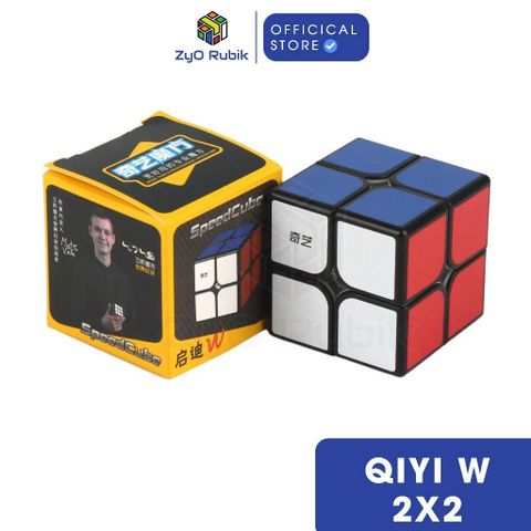 Rubik 2x2 QiYi W Black/ White ( Viền Đen/ Không Viền) - Đồ Chơi Trí Tuệ - Khối Lập Phương Rubik 2 Tầng - ZyO Rubik 