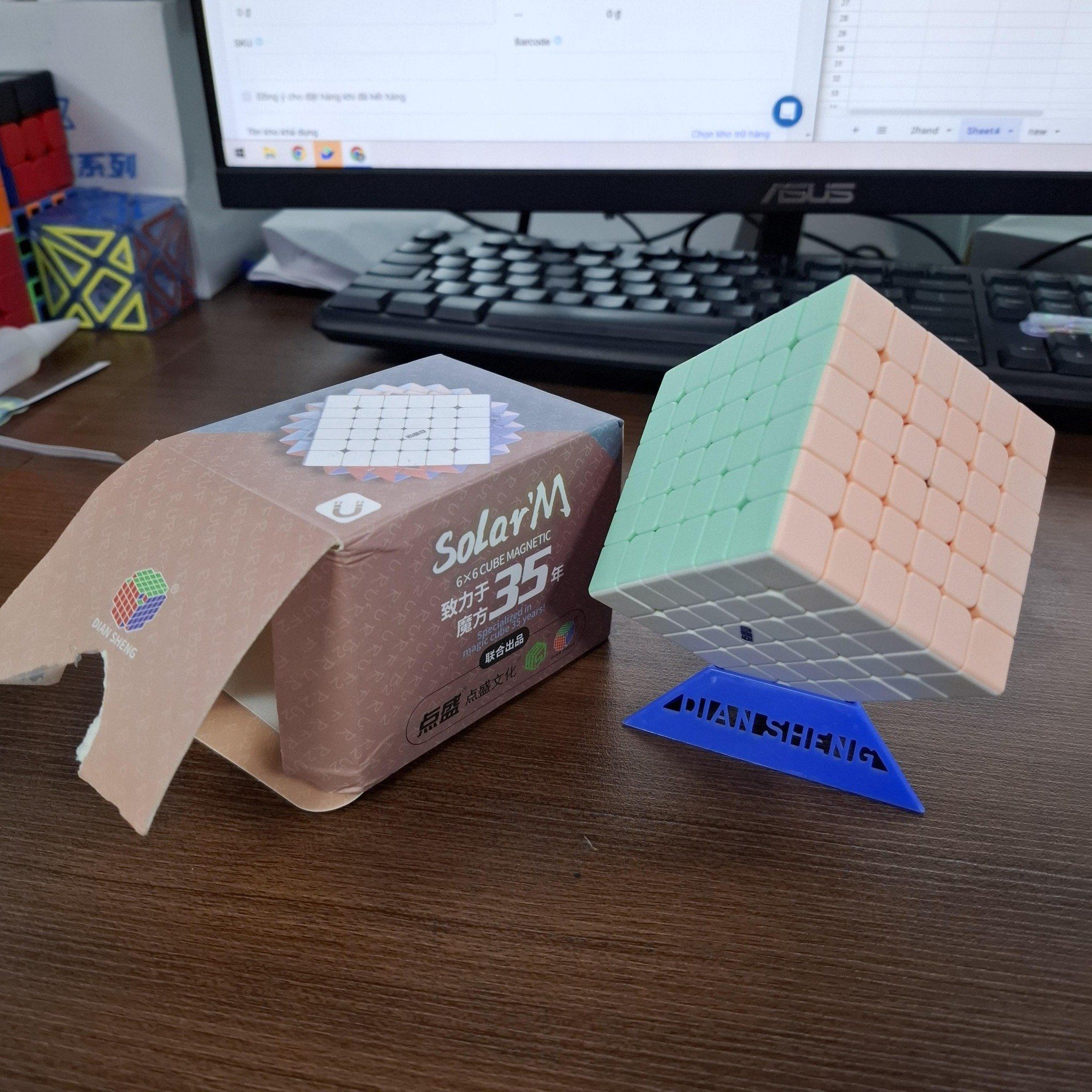  Rubik 6x6 - DianSheng Solar Macaron color 6x6 - Rubik 2Hand 