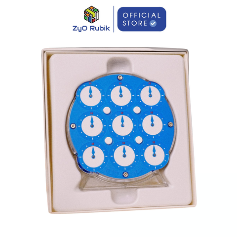  Rubik Biến Thể Qiyi Clock Blue Magnetic - Rubik Đồng Hồ Có Nam Châm - ZyO Rubik 