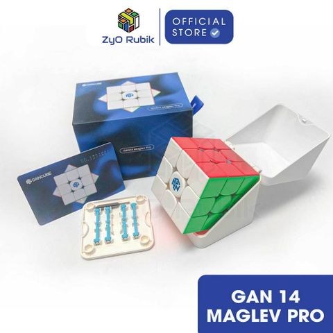  Rubik 3x3x3 Gan 14 Maglev Pro Frosted/ UV Coated- Rubic 3x3 Hãng Gan Cao Cấp- Zyo Rubik 