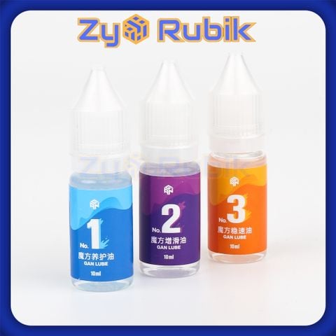  Dầu Bôi Trơn Rubik Combo Gan Lube V1 V2 V3 Thế Hệ Mới Chai 10ml - GAN Lube Rubik Dung Tích 10mL - ZyO Rubik 