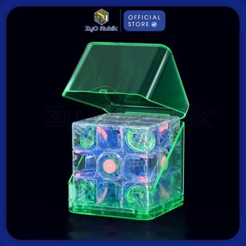  Rubik Gan 14 PRO 3x3 Magnetic MagLev UV Coated (Aurora Limited Edition)- Phiên Bản Aurora- Zyo Rubik 
