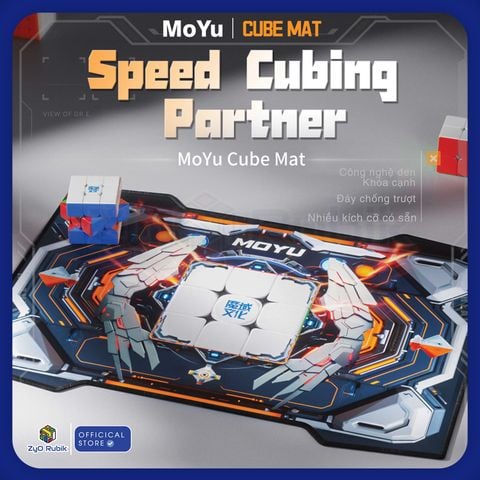  Phụ Kiện Rubik - Moyu Cube Mat - Thảm Moyu, Lót Chuột, CFOP 2024 - Zyo Rubik 