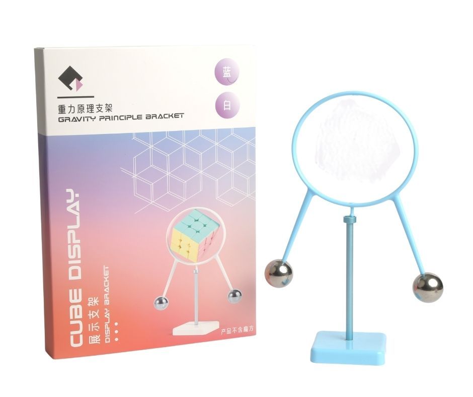 [Phụ Kiện Rubik] Đế Kê Trưng Bày Rubik Vòng Tròn Màu Xanh/ Trắng ZyO Rubik