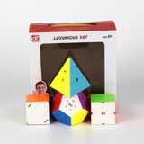  Combo 4 Rubik (Qiming -Pyraminx,Qicheng -Skewb,Qiheng S-Megaminx,Ivy cube) SET 5 QiYi ( Không Viền ) - ZyO Rubik 