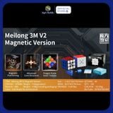  Moyu Rubik 3x3 Meilong 3M v2 Stickerless Lite/ UV 2024- MFJS MEILONG 3M V2 3X3- Zyo Rubik 