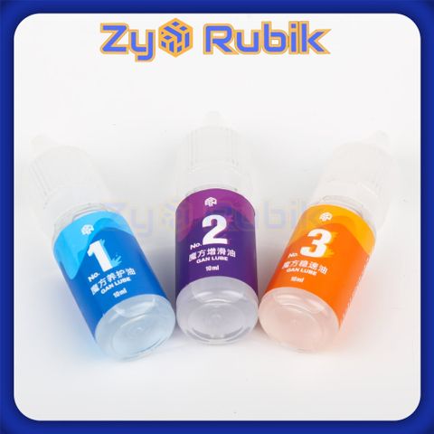  Dầu Bôi Trơn Rubik Combo Gan Lube V1 V2 V3 Thế Hệ Mới Chai 10ml - GAN Lube Rubik Dung Tích 10mL - ZyO Rubik 