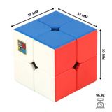  Rubik 2x2 MoYu MeiLong 2M M Series MoYu M MeiLong M Rubic 2 Tầng Nam Châm Stickerless - ZyO Rubik 